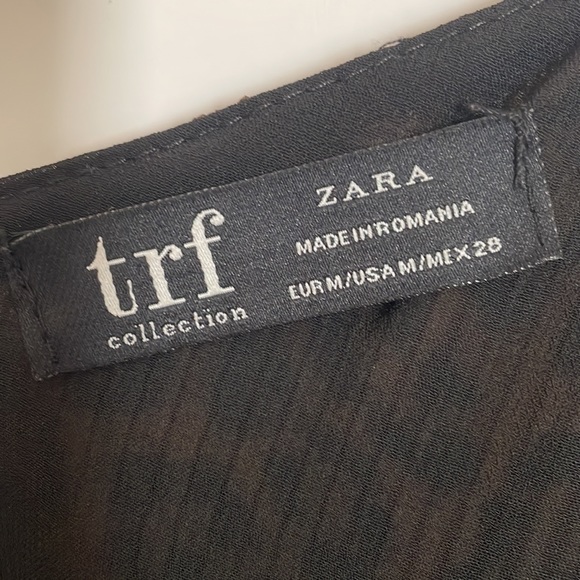 Zara Pleated Camisole with Lace Trimming. - Picture 3 of 5